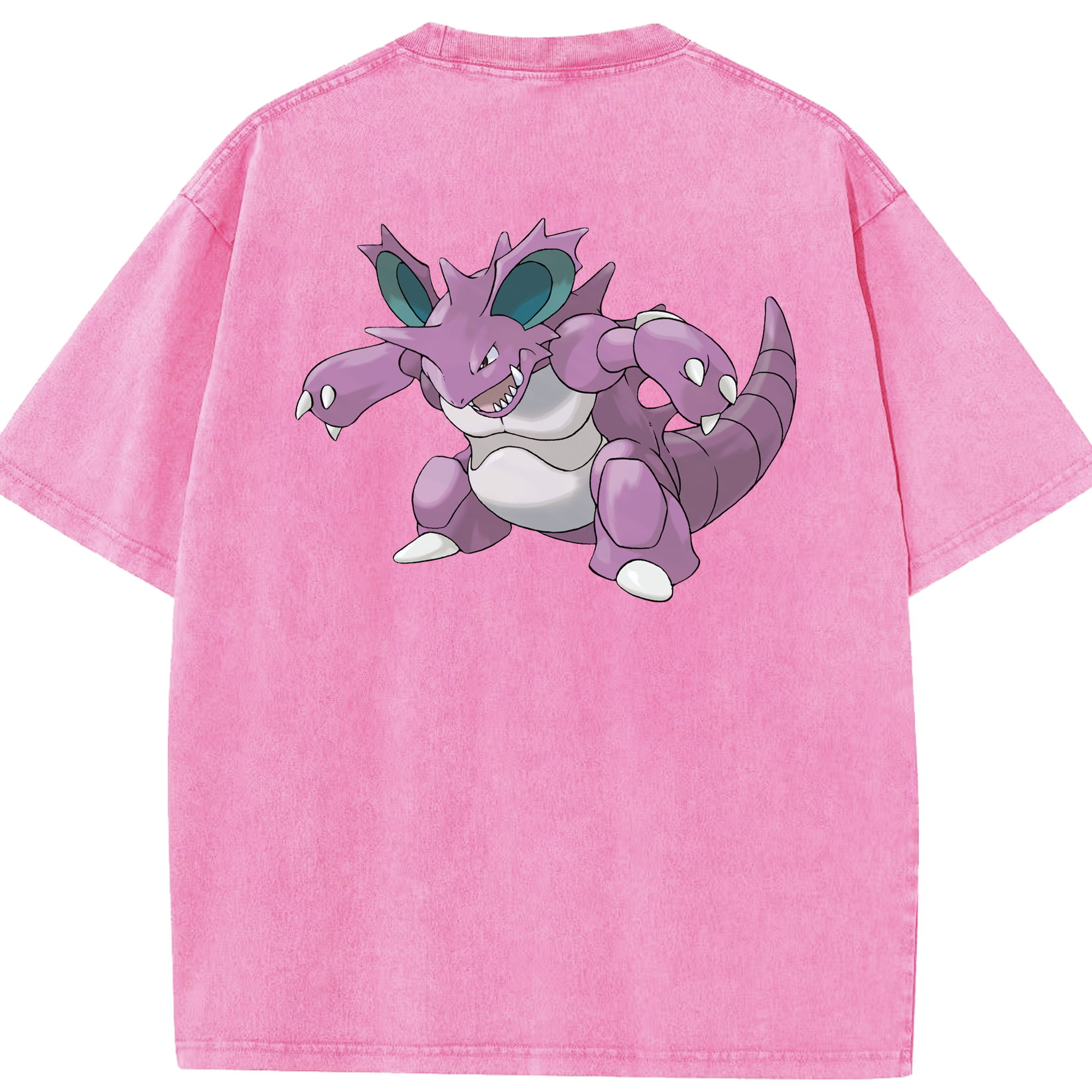 （画像用） ポケットモンスター Pokémon 綿100% ヴィンテージ風 半袖Tシャツ（背面プリント）